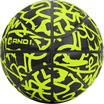 Fantom Graffiti Rubber Basketball, Size 7 (29.5"), Deep Channel Construction, Indoor/Outdoor Use